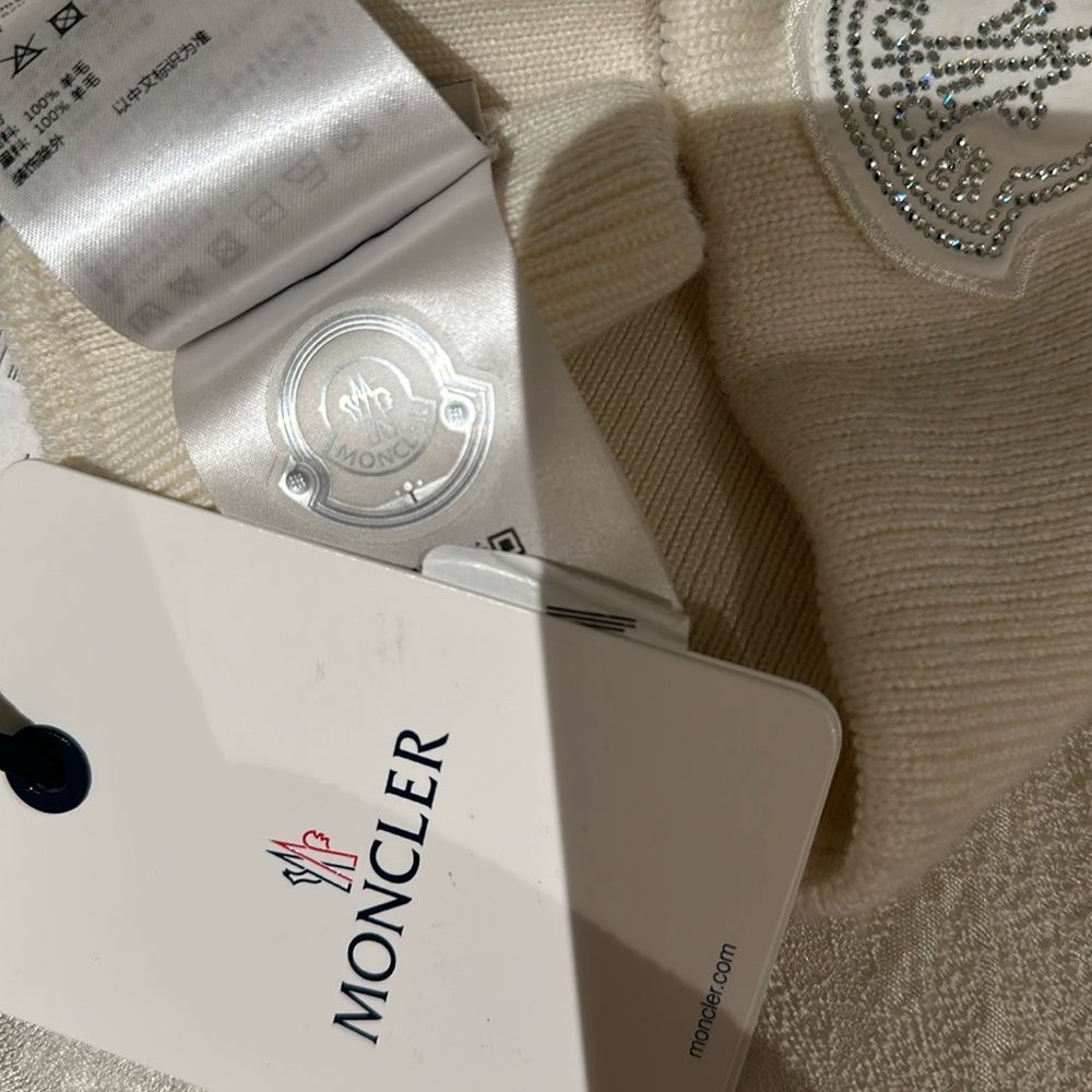 MONCLER CREAM WOOL HAIR BAND NWT - Picture 10 of 10